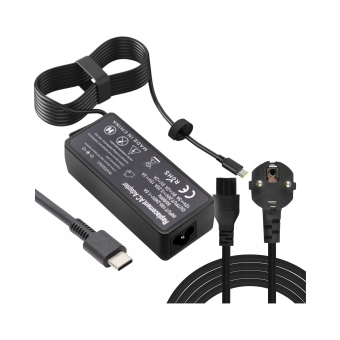 ŁADOWARKA DO LAPTOPA USB C 65W ZASILACZ DELL LENOVO HP ASUS ACER ŁADOWARKA DO LAPTOPA USB C 65W ZASILACZ DELL LENOVO HP ASUS ACER